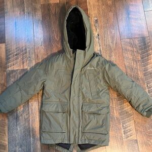 Eddie Bauer Olive Green Winter Parka Jacket kids size xs (5/6)